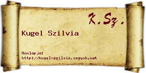 Kugel Szilvia névjegykártya